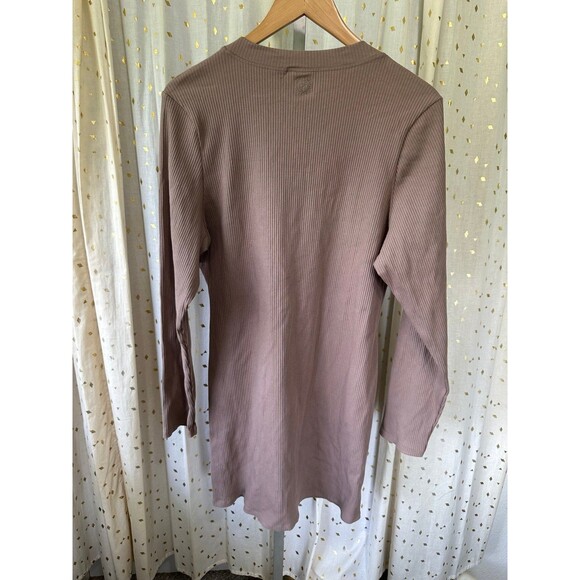 NWT Victoria's Secret PINK Stretch Ribbed Cotton Mock Neck Bodycon Dress XXL - Picture 6 of 8